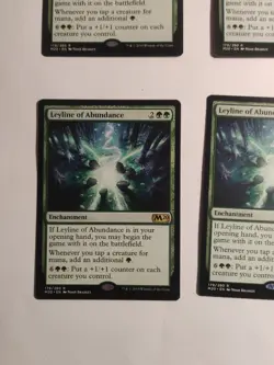 4 X Leyline of Abundance - Core Set 2020 #179/280 MTG Magic The Gathering - Image 5