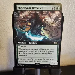 EXTENDED ART Shriekwood Devourer - 0062 - Duskmourn - DSC - Rare - MtG - Magic - Image 1