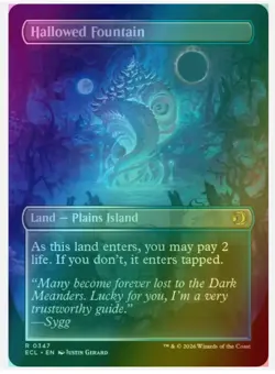 Hallowed Fountain - Foil - Borderless Lorwyn Eclipsed MTG - Image 2