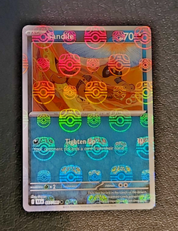 Sandile Master Ball Holo Pokemon Card (#057/086 Scarlet & Violet: Black Bolt NM) - Image 3