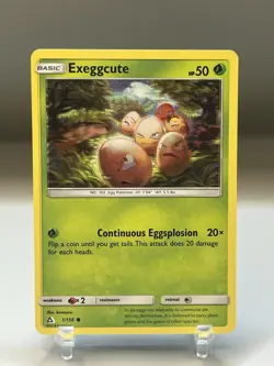 Pokemon Misaligned Print Layer Misprint Error Exeggcute 1/156 Ultra Prism - Image 2