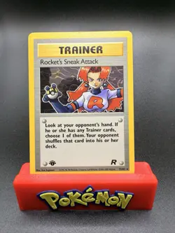 Pokemon Rocket's Sneak Attack 72/82 1st Edition Team Rocket Non Holo NM NP - Image 1