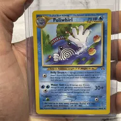 Pokemon Poliwhirl 44/75 - Neo Discovery - Uncommon - LP Lightly Played Vintage - Image 1