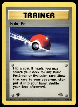 Pokemon TCG Jungle (1st Edition) #64/64 Poke Ball LP+ - Image 1