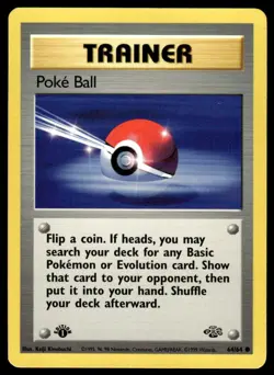 Pokemon TCG Jungle (1st Edition) #64/64 Poke Ball LP+ - Image 1