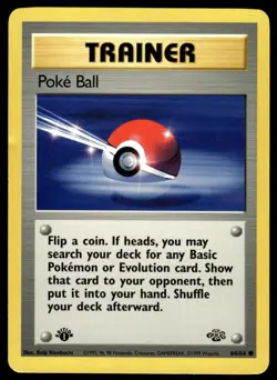 Pokemon TCG Jungle (1st Edition) #64/64 Poke Ball LP+ - Image 1