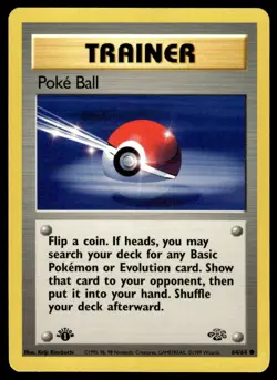 Pokemon TCG Jungle (1st Edition) #64/64 Poke Ball LP+ - Image 1