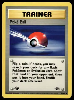 Pokemon TCG Jungle (1st Edition) #64/64 Poke Ball LP+ - Image 1