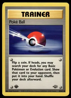 Pokemon TCG Jungle (1st Edition) #64/64 Poke Ball LP+ - Image 1