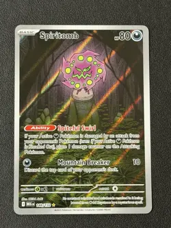 2025 Pokemon Spiritomb 148/132 Illustration Rare Mega Evolution - Image 1