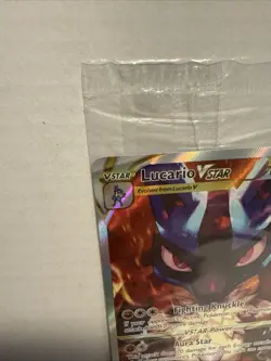 Pokemon TCG Lucario VSTAR SWSH291 Black Star Promo Full Art SEALED - Image 5