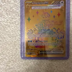 Pokemon TCG Terapagos ex Hyper Rare Holo Prismatic Evolutions 180/131 - Image 4