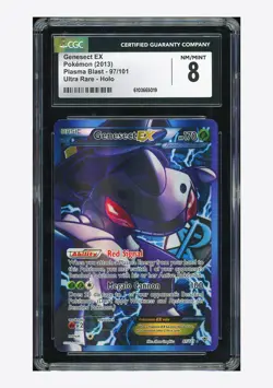 Pokemon CGC 8 Genesect EX Ultra Rare 2013 97/101 Plasma Blast English - Image 1