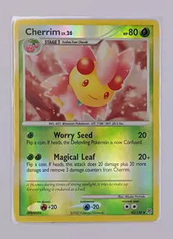 Pokemon TCG Cherrim 45/130 Diamond and Pearl Reverse Holo LP - Image 1
