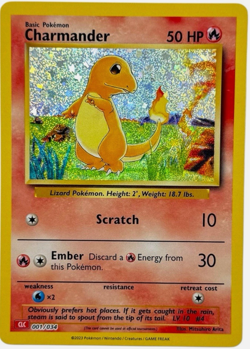 Charmander 001/034 CLC Classic Collection Charizard Deck Holo Pokemon 2023 NM - Image 1
