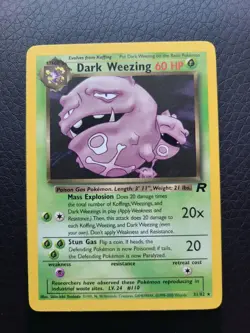 Dark Weezing 31/82 Pokemon Team Rocket Non Holo WOTC TCG NM. - Image 1