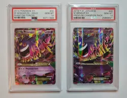 DOUBLE Mega Gengar EX - PSA 10's - XY Phantom Forces Pokemon Holo 35/119 049/131 - Image 2