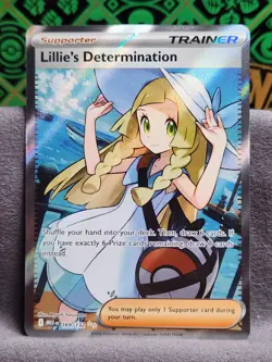 Lillie's Determination SR 169/132 Mega Evolution Pokemon TCG Near Mint NM - Image 1