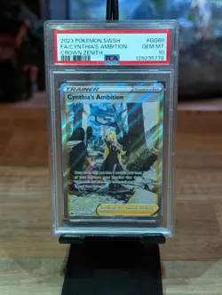 PSA 9 - Cynthia's Ambition GG60/GG70 Pokemon TCG Crown Zenith: Galarian Gallery - Image 1