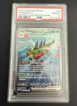 2025 POKEMON DRI EN YANMEGA ex SPECIAL ILLUSTRATION RARE PSA 10 - Image 1