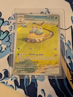 Pokemon Grotle TCG Holo Rare Illustration Temporal Forces 164/162 NM - Image 1