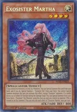 1x Exosister Martha | POTE-EN025 | SCR | 1st Ed | NM | YuGiOh - Image 1