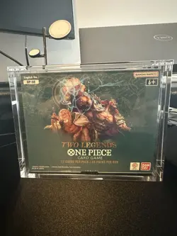 One Piece OP-08 Two Legends Booster Box English Factory sealed w/ Acrylic Case - Image 1