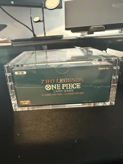 One Piece OP-08 Two Legends Booster Box English Factory sealed w/ Acrylic Case - Image 2