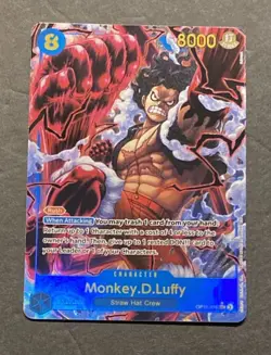 Monkey.D.Luffy OP11-118 SEC Alt Art ONE PIECE A Fist of Divine Speed ENGLISH - Image 1