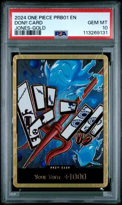 DON!! Gold (Hody Jones) PSA 10 One Piece ENGLISH PRB01 Premium Booster: The Best - Image 1