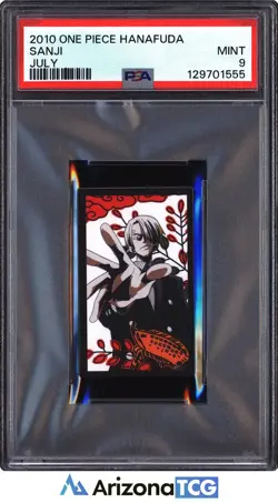 One Piece 2010 Sanji July One Piece Hanafuda PSA 9 - Image 1