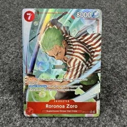 Roronoa Zoro OP14-015 Rare Alternate Art Azure Sea's Seven One Piece English - Image 1