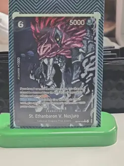 St. Ethanbaron V. Nusjuro (Alternate Art) OP13-080 Carrying On His Will Foil - Image 1