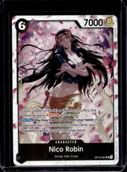 2025 One Piece Legacy of the Master Nico Robin Super Rare #OP12-087 - Image 1