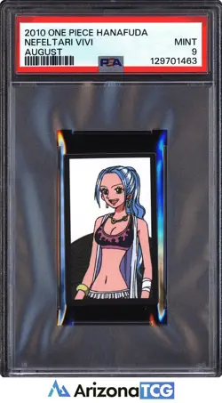 One Piece 2010 Nefeltari Vivi August One Piece Hanafuda PSA 9 - Image 1
