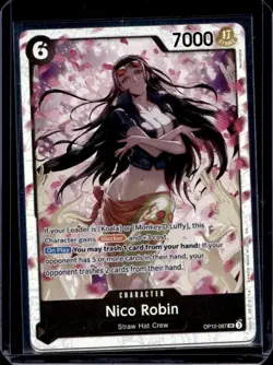 2025 One Piece Legacy of the Master Nico Robin Super Rare #OP12-087 - Image 1