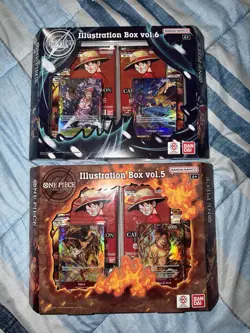 ONE PIECE Illustration Box Vol 5 & Vol 6 Lot Of 2 New SEALED PRB-02 OP-13 - Image 1
