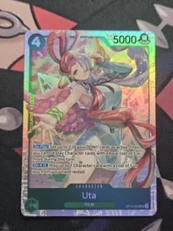 • Uta • OP13-023 SR Carrying On His Will Holo Foil One Piece TCG NM - Image 1