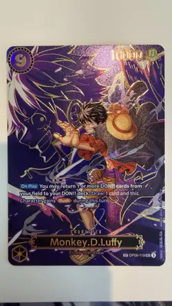 One Piece CCG Monkey.D.Luffy OP09-119 Sec (SP)-Carrying On His Will English - Image 4