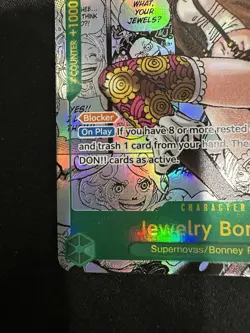 One Piece CCG Jewelry Bonney OP12-118 Manga Alternative Art English Edition - Image 5