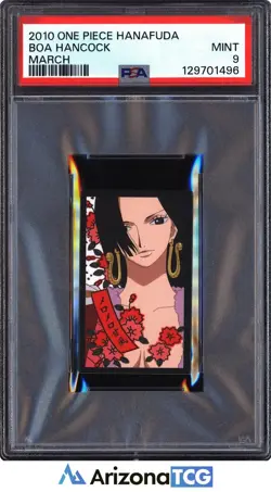 One Piece 2010 Boa Hancock March One Piece Hanafuda Japanese PSA 9 - Image 1