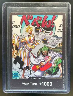 2023 One Piece Card Game Wings of Captain OP06 Don Card Sanji Roronoa Zoro Foil - Image 1