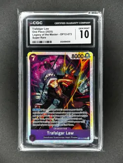 One Piece Card Game Trafalgar Law OP12-073 SR CGC Gem Mint 10 - Image 1