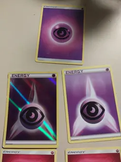 5 pokemon cards- 2 pink energy & 3 purple energy - Image 4