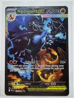 Mega Charizard X ex 125/094 - SIR Phantasmal Flames - Pokemon Card NM - Image 1