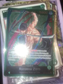 OP12-020 Roronoa Zoro : Leader Foil English One Piece TCG Card - Image 2
