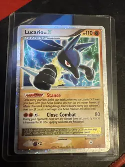 Pokemon TCG Lucario LV.X Holofoil Card Diamond Pearl Legends - Image 1