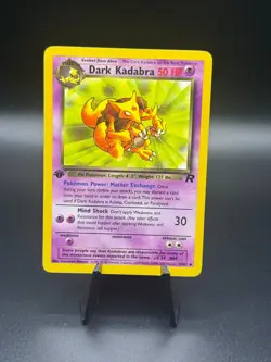 Pokemon Dark Kadabra 1st Edition Card 39/82 Non-Holo - LP - Image 1