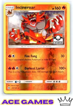 Incineroar #026/149 League & Championship Cards Pokemon - Image 1