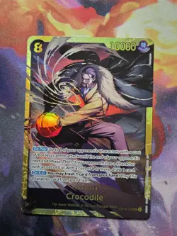 Crocodile SEC OP14-120 The Azure Sea's Seven Foil One Piece Card Game - Image 1